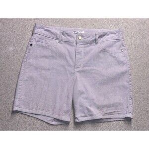 Riders by Lee Mid-Rise Striped Bermuda Shorts Women’s Size 14 M